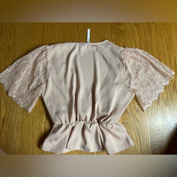 ASOS Pink Lace Silky Top Size 10 New 🌸 - Picture 2 of 5